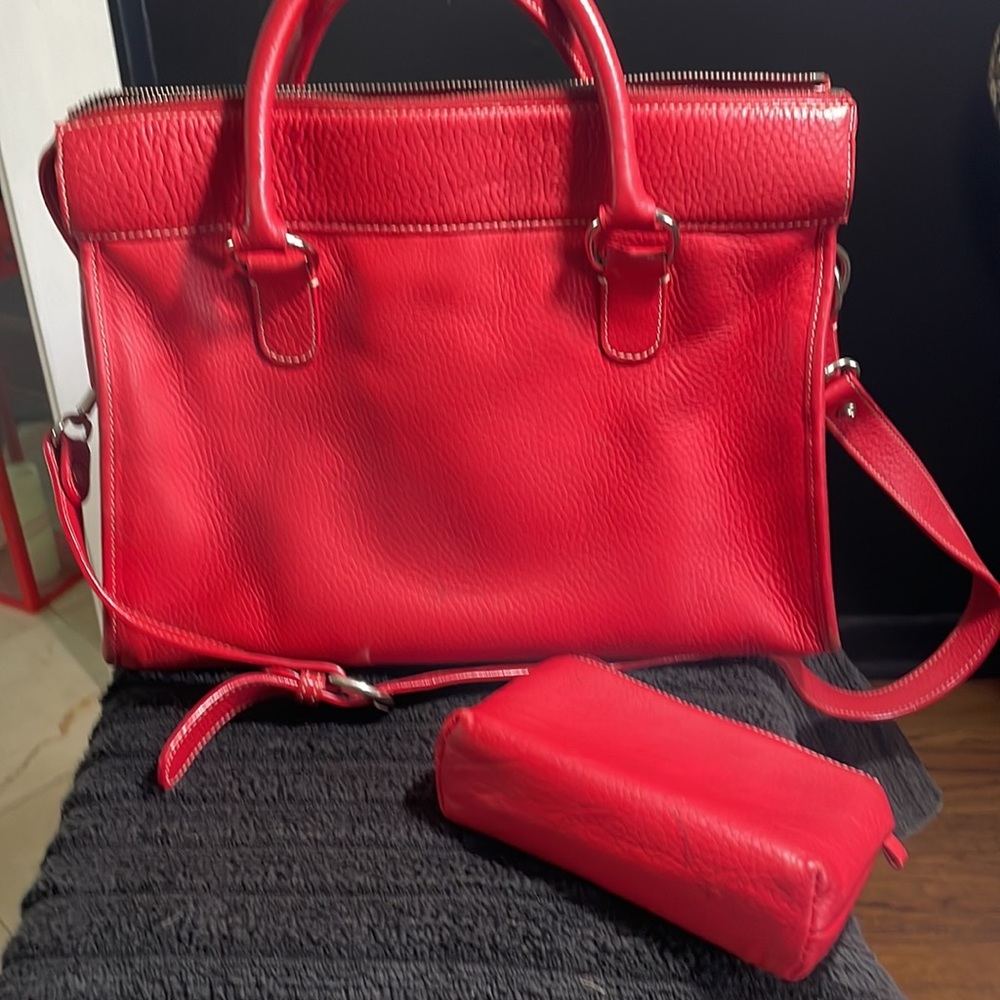 Dooney & Bourke All Leather II Zip Top Pocket Tote Bag - Picture 3 of 6